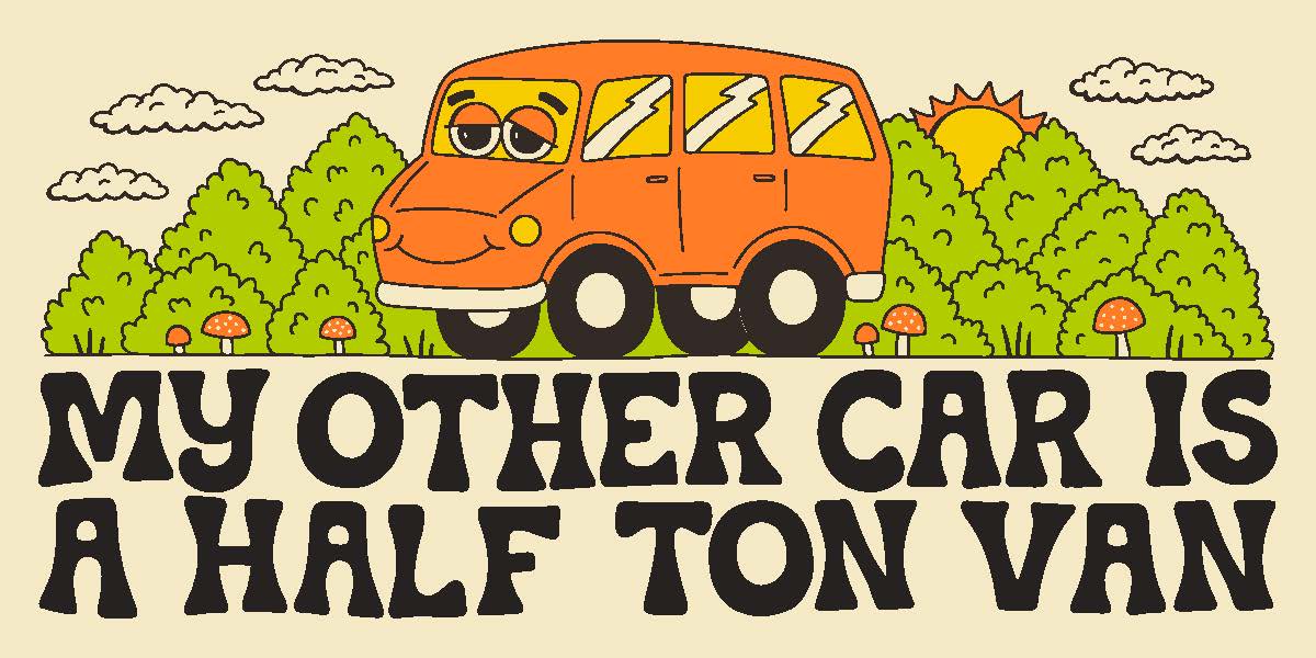 Half Ton Van Stickers